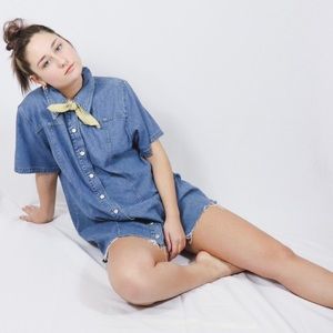 Vintage Denim Shirt Dress 💙 avenue blues